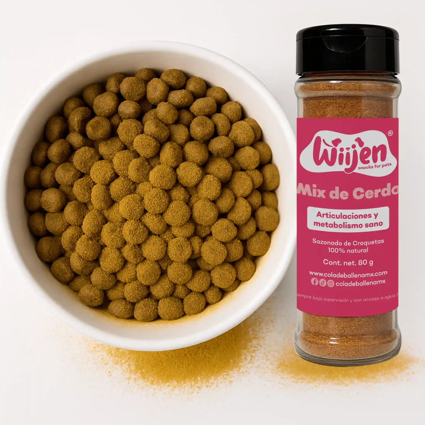 Polvo Sazonador de Croquetas de Mix de Cerdo para Perros