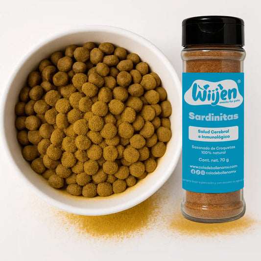 Polvo Sazonador de Croquetas de Sardinas para Perros