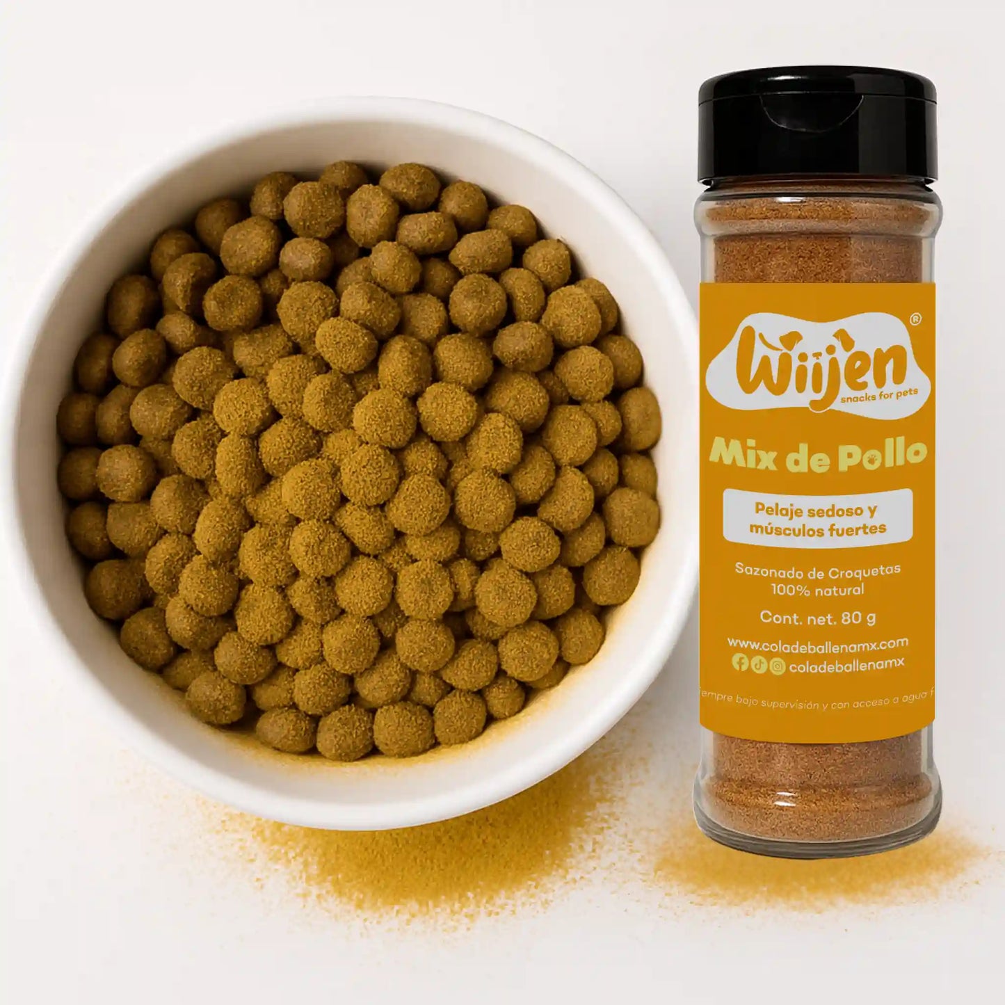 Polvo Sazonador de Croquetas de Pollo para Perros