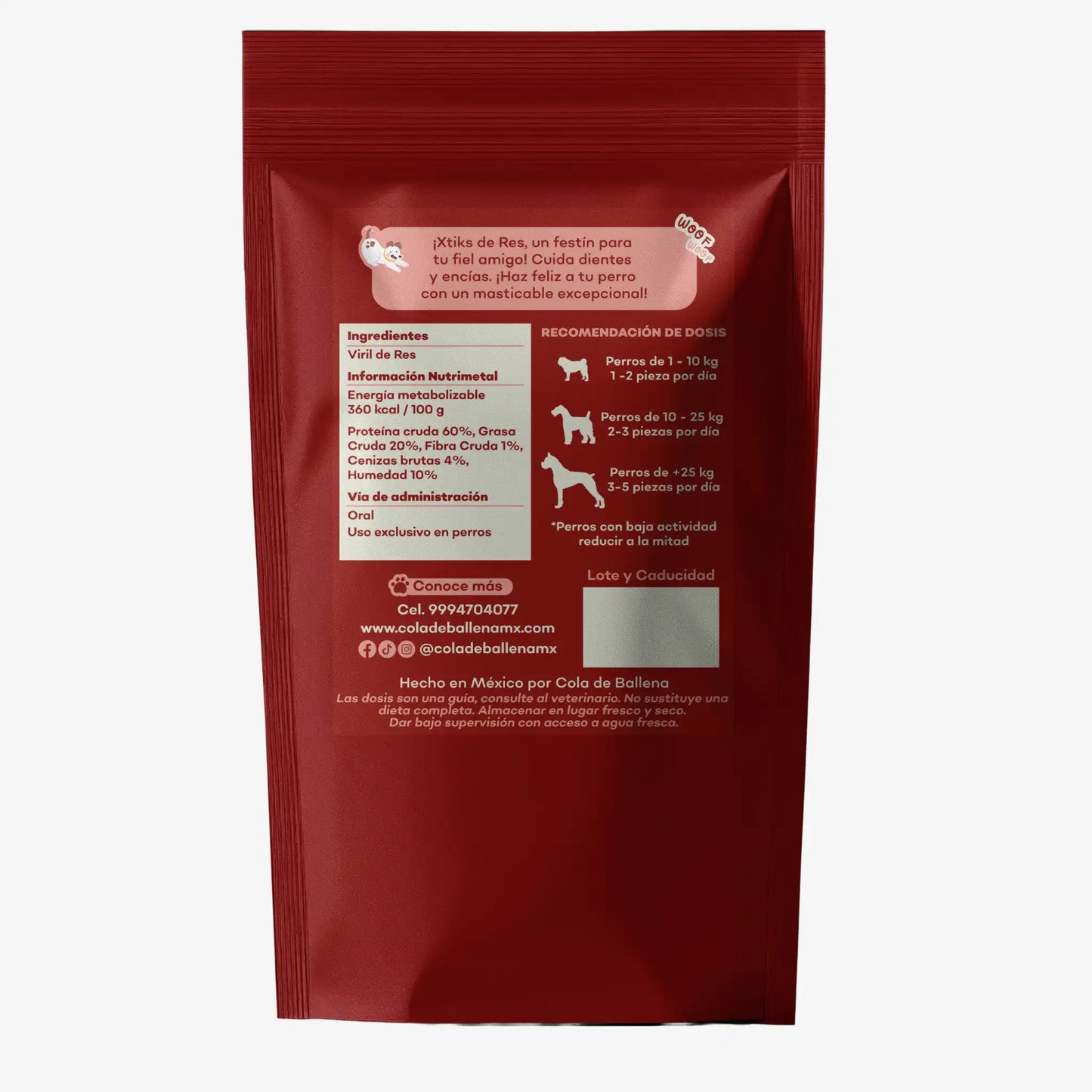 Bully Sticks (Xtiks de Res) como carnaza para perros