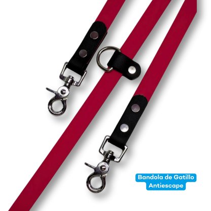 Correa multifuncional multiposición para perros de biotano PVC impermeable 
